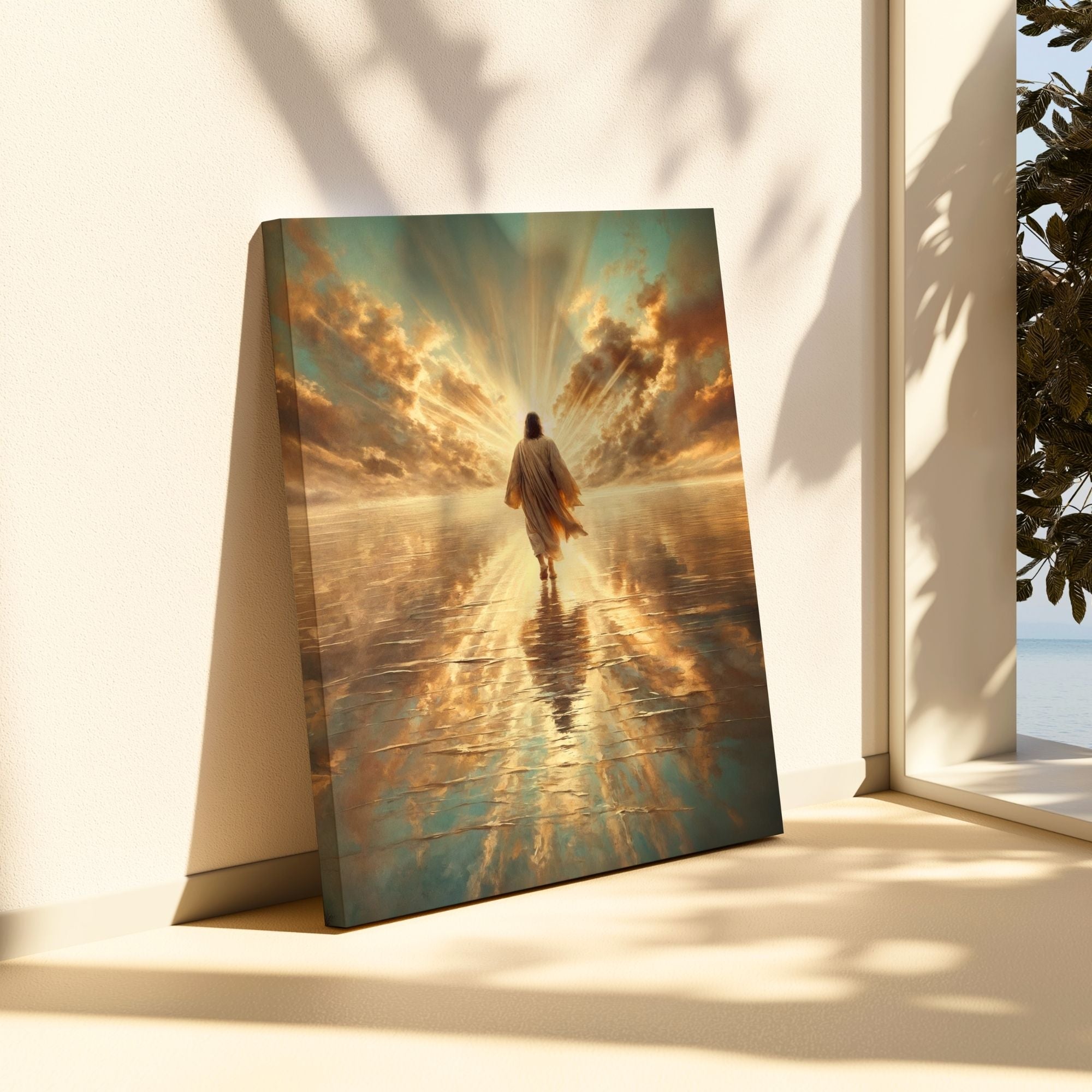 Jesus Walking on Water VIII - Canvas