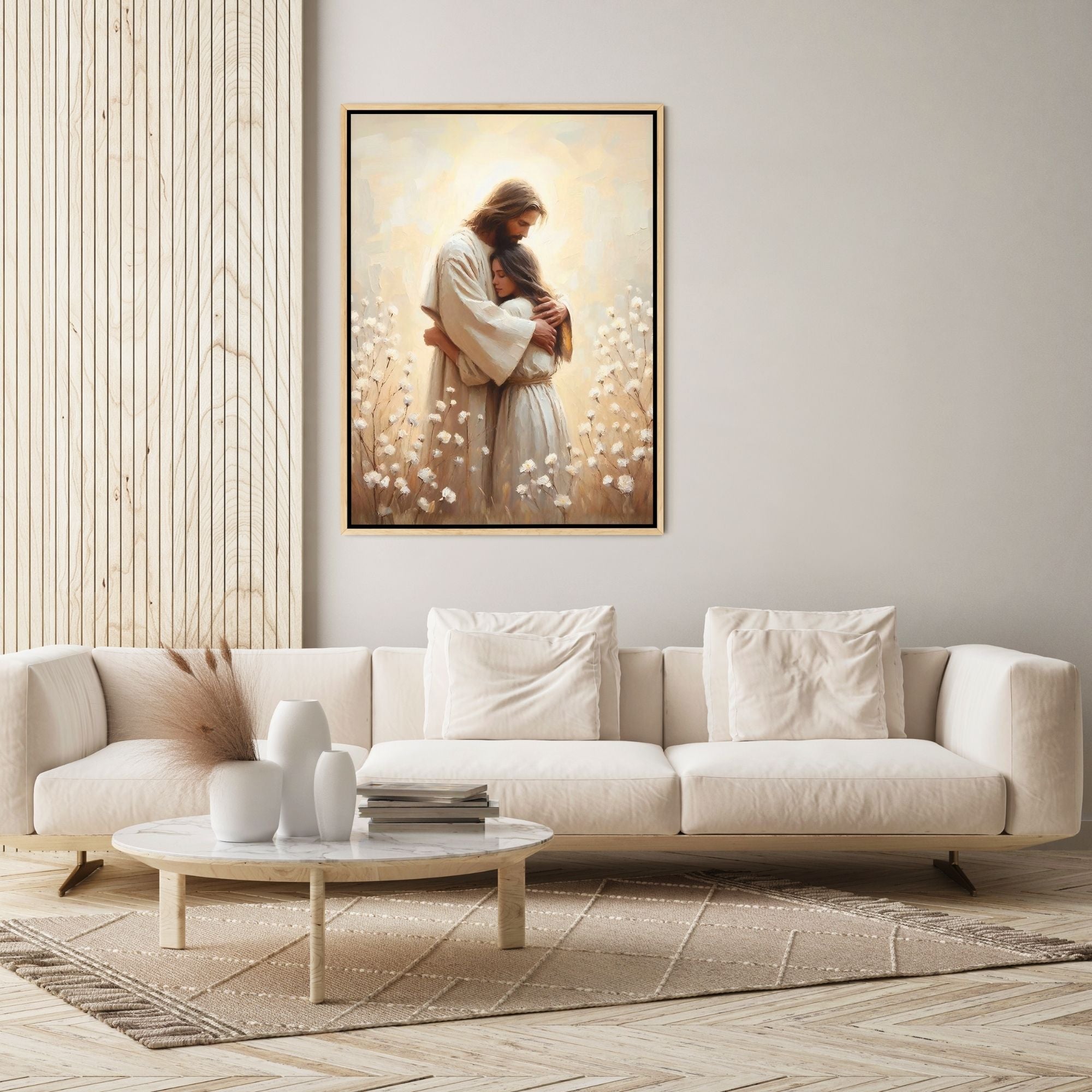 Jesus Hugging a Woman IV - Canvas