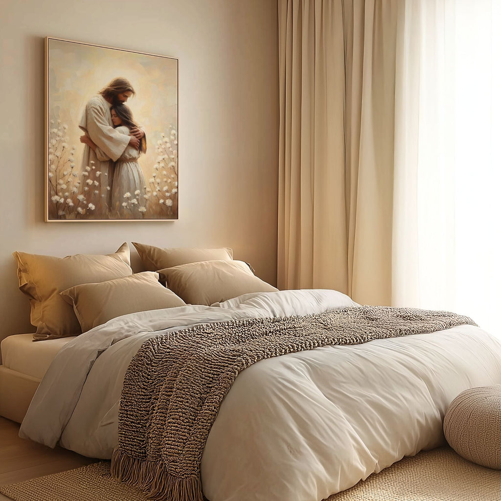 Jesus Hugging a Woman IV - Canvas