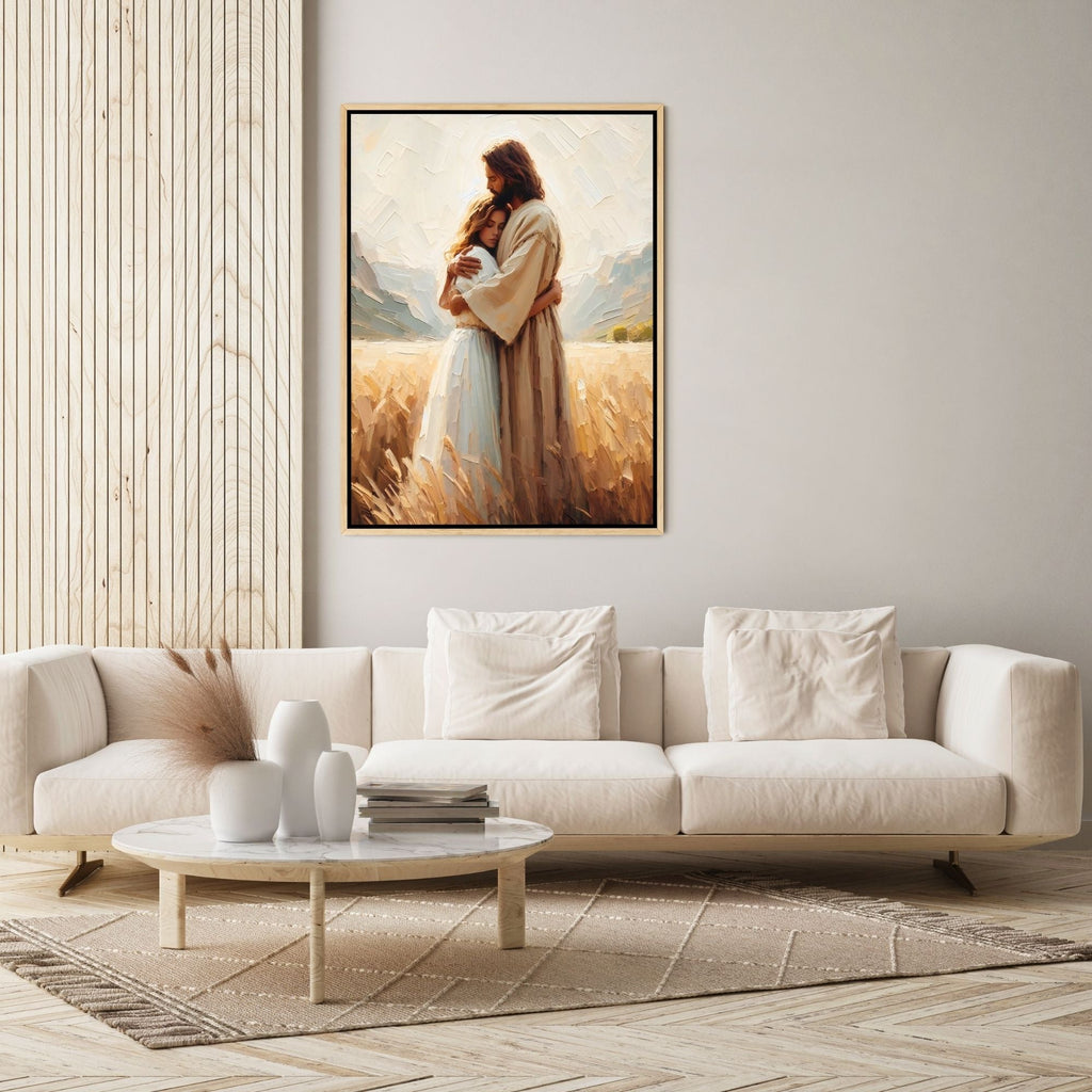 Jesus Hugging a Woman II - Canvas