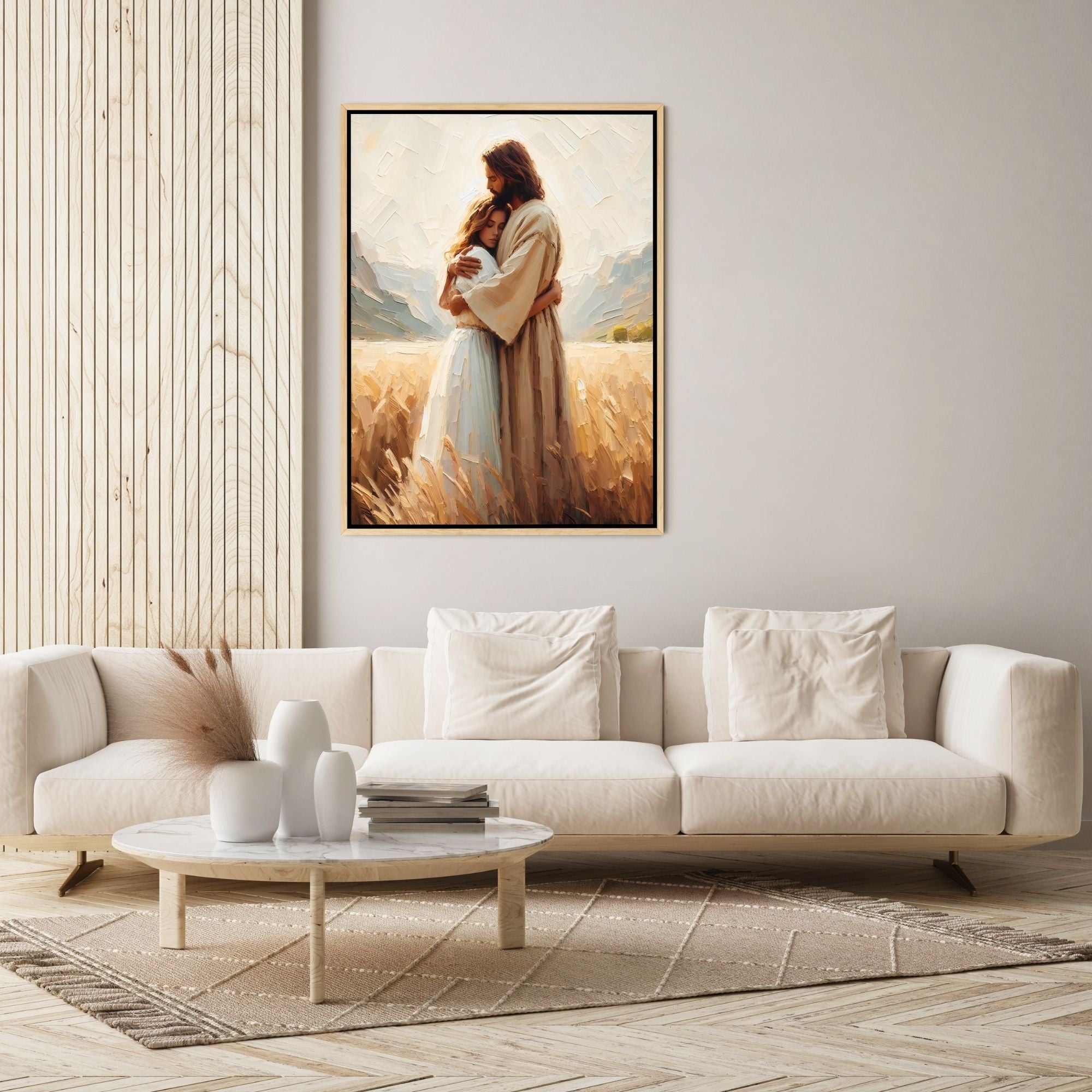Jesus Hugging a Woman II - Canvas