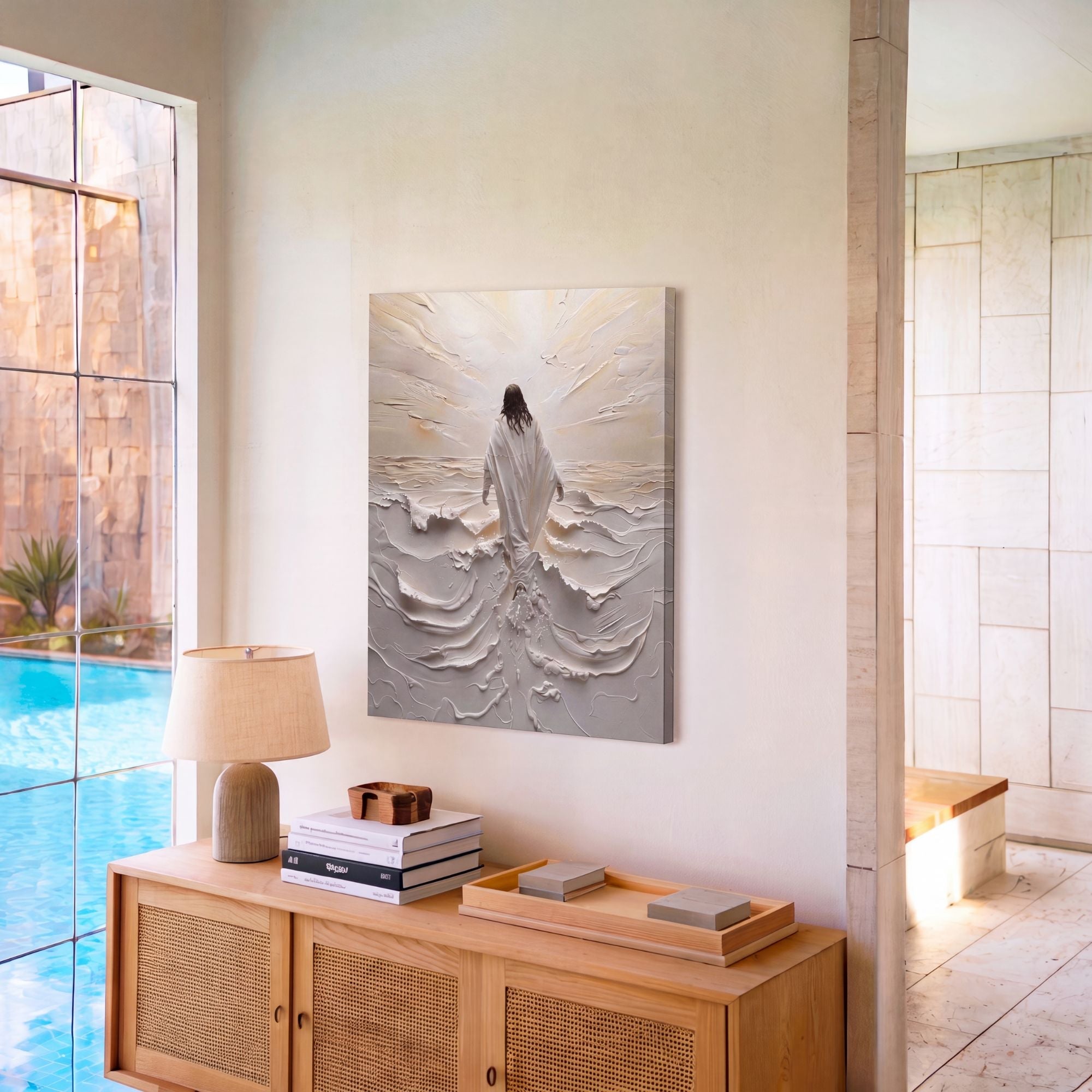 Jesus Walking on Water I - Canvas