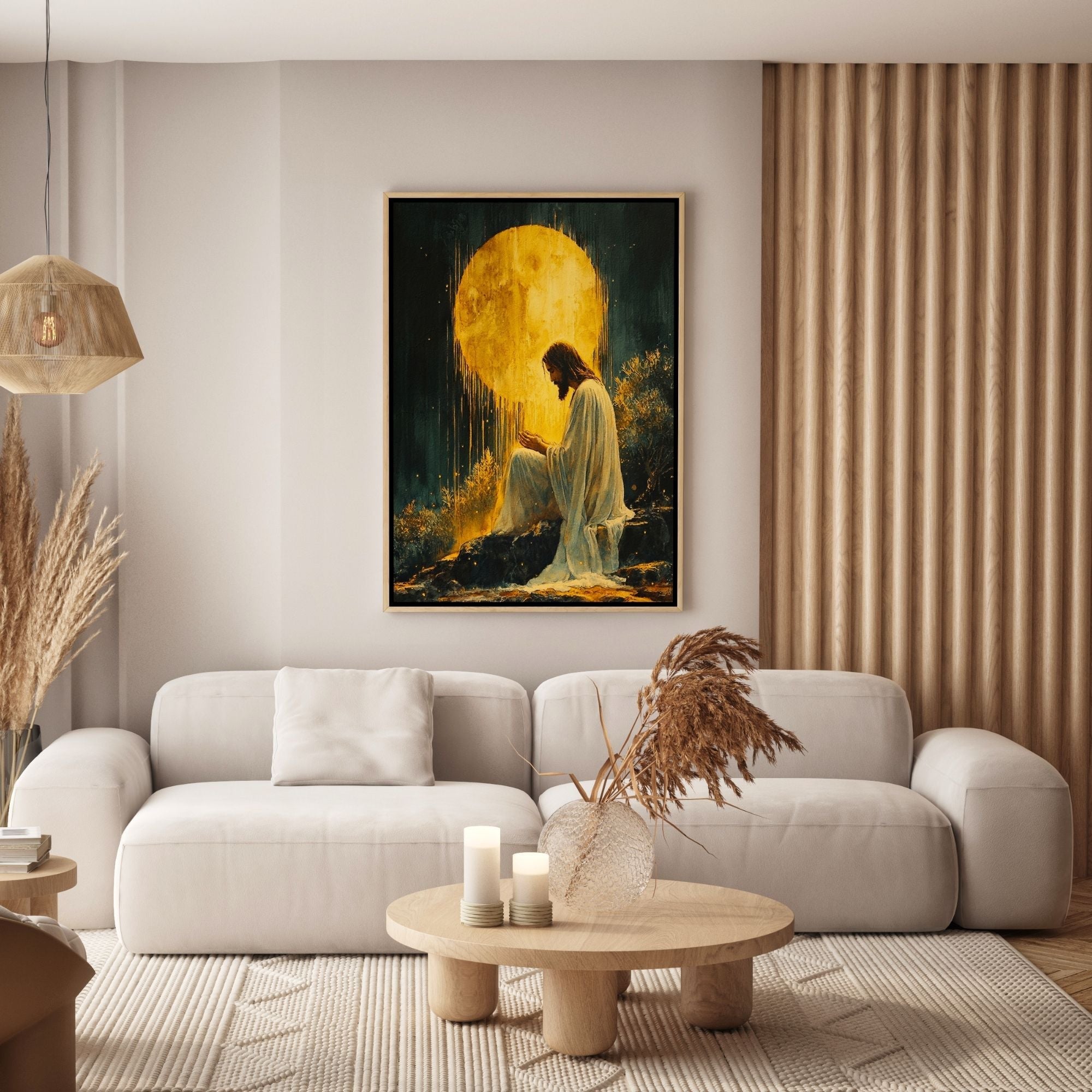 Jesus in the Garden of Gethsemane II - Canvas