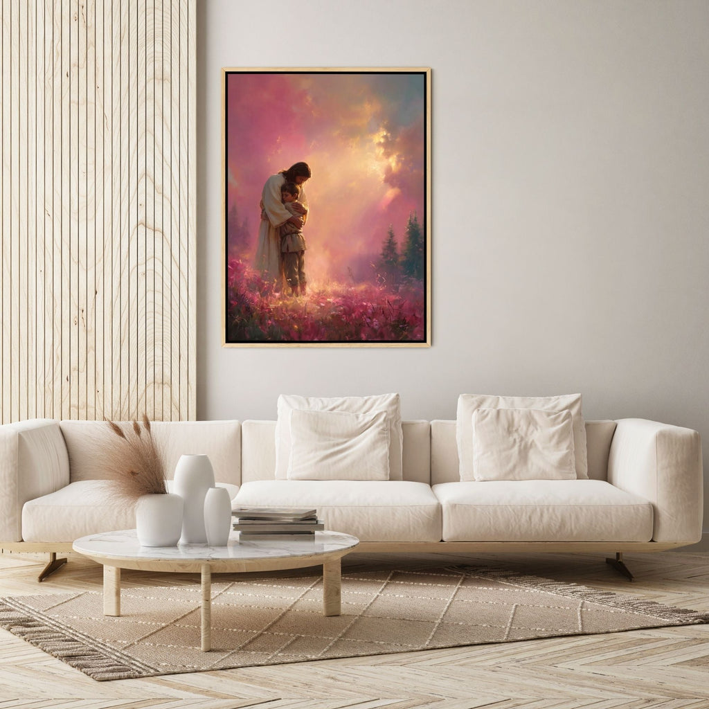 Jesus Holds You Close - Canvas