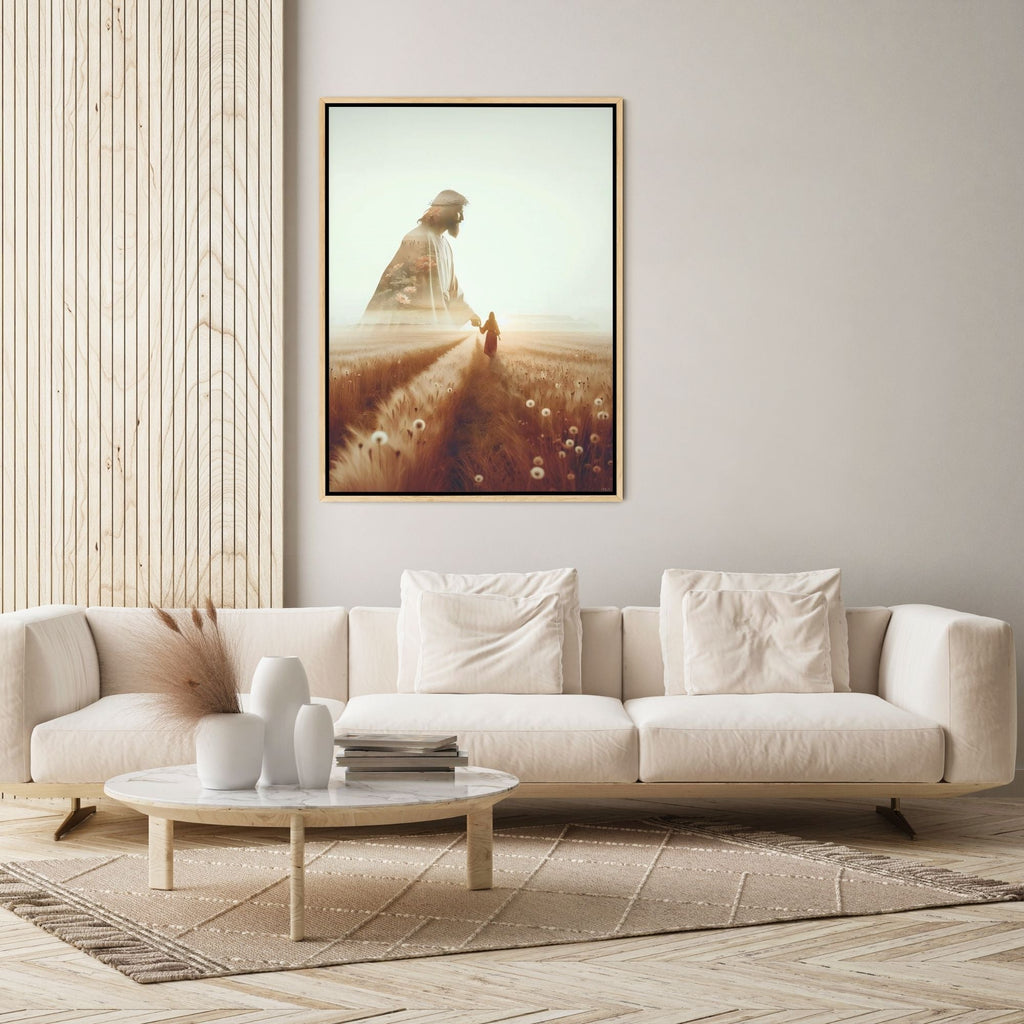 He Walks Beside Me - Canvas