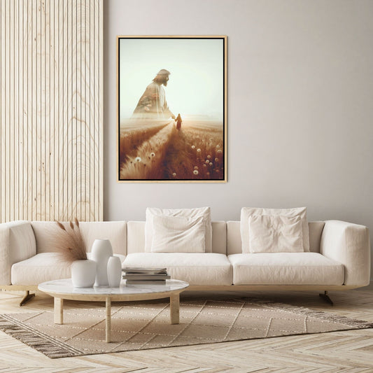 He Walks Beside Me - Canvas