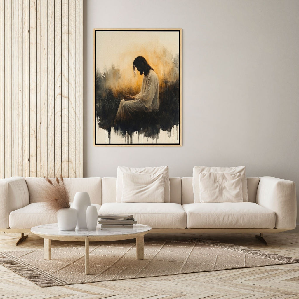 Jesus in the Garden of Gethsemane III - Canvas