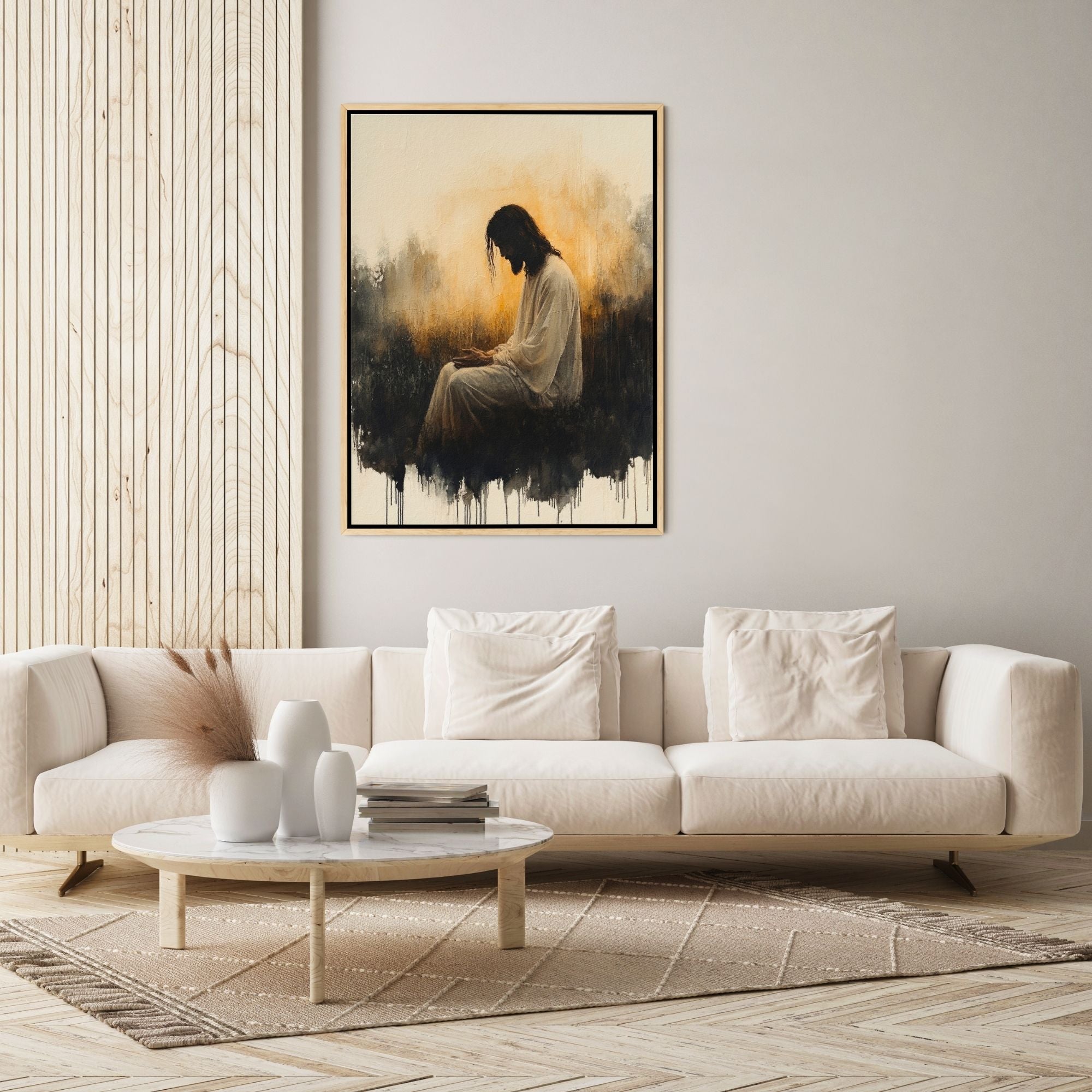 Jesus in the Garden of Gethsemane III - Canvas