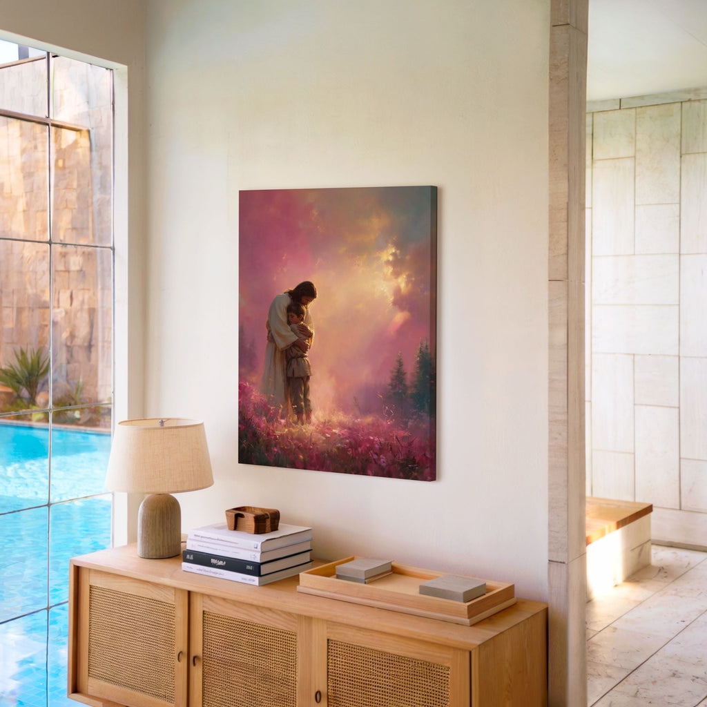 Jesus Holds You Close - Canvas