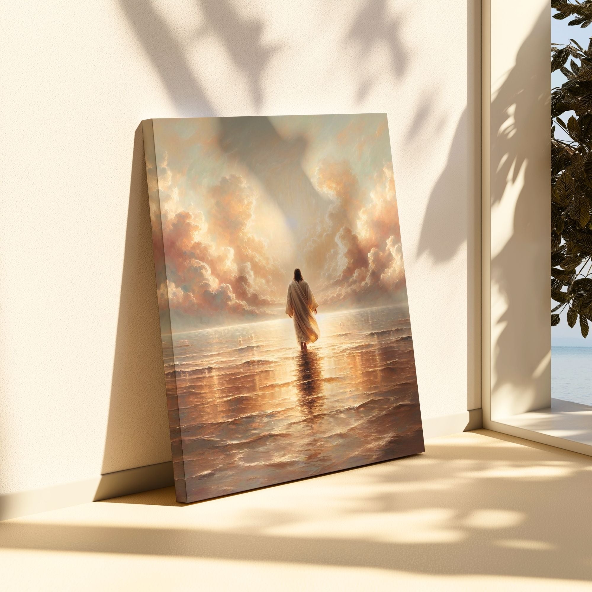 Jesus Walking on Water V - Canvas
