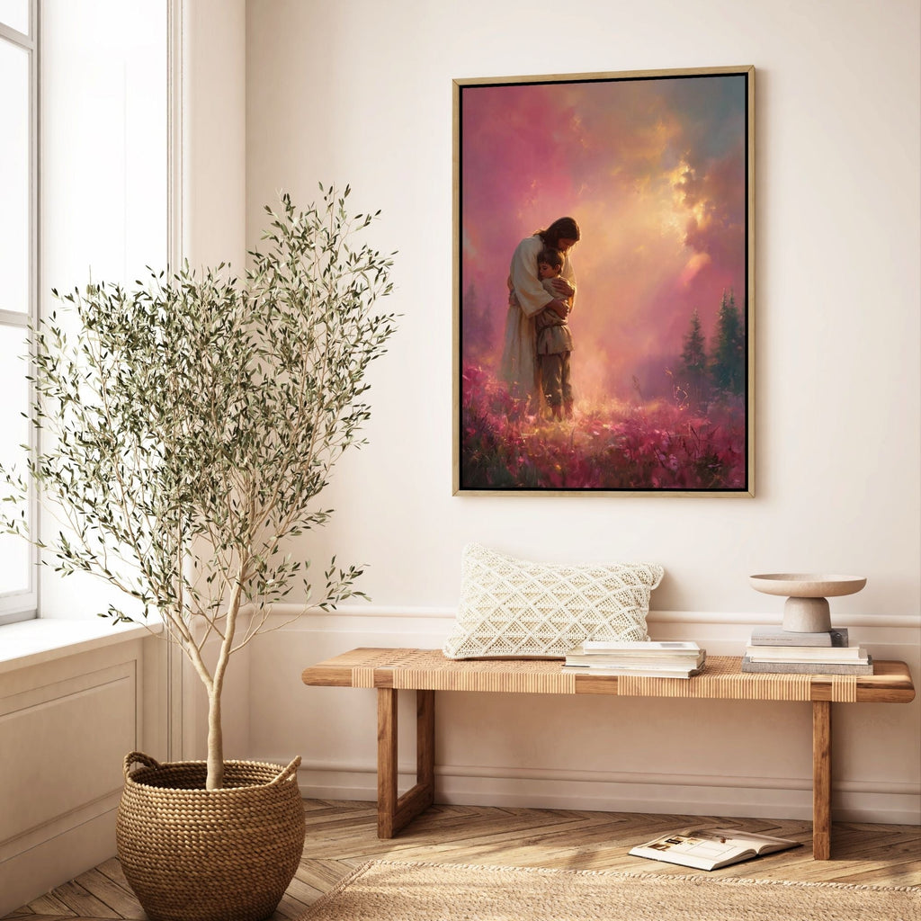 Jesus Holds You Close - Canvas