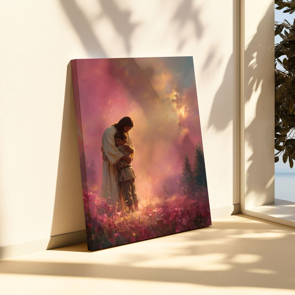 Jesus Holds You Close - Canvas