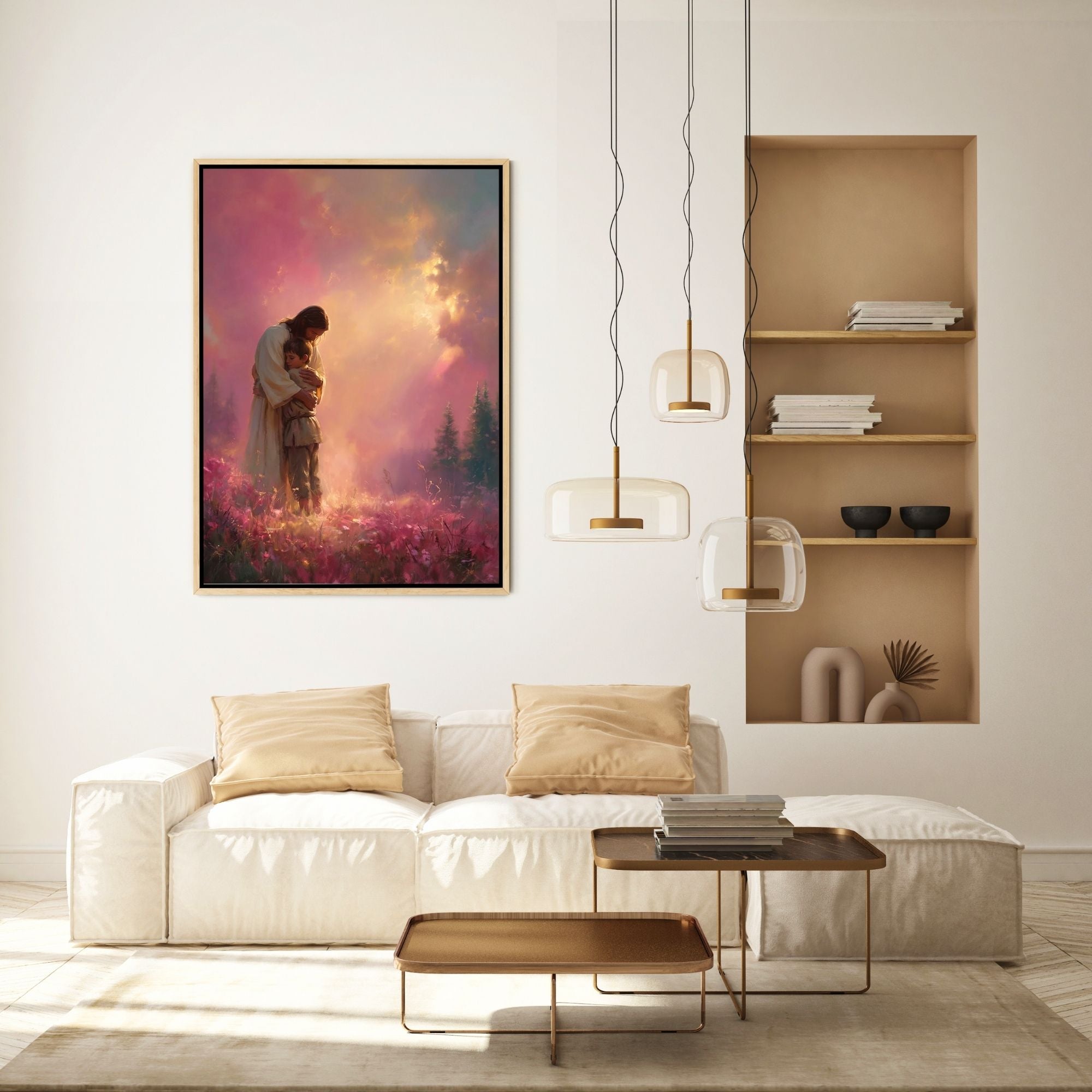 Jesus Holds You Close - Canvas