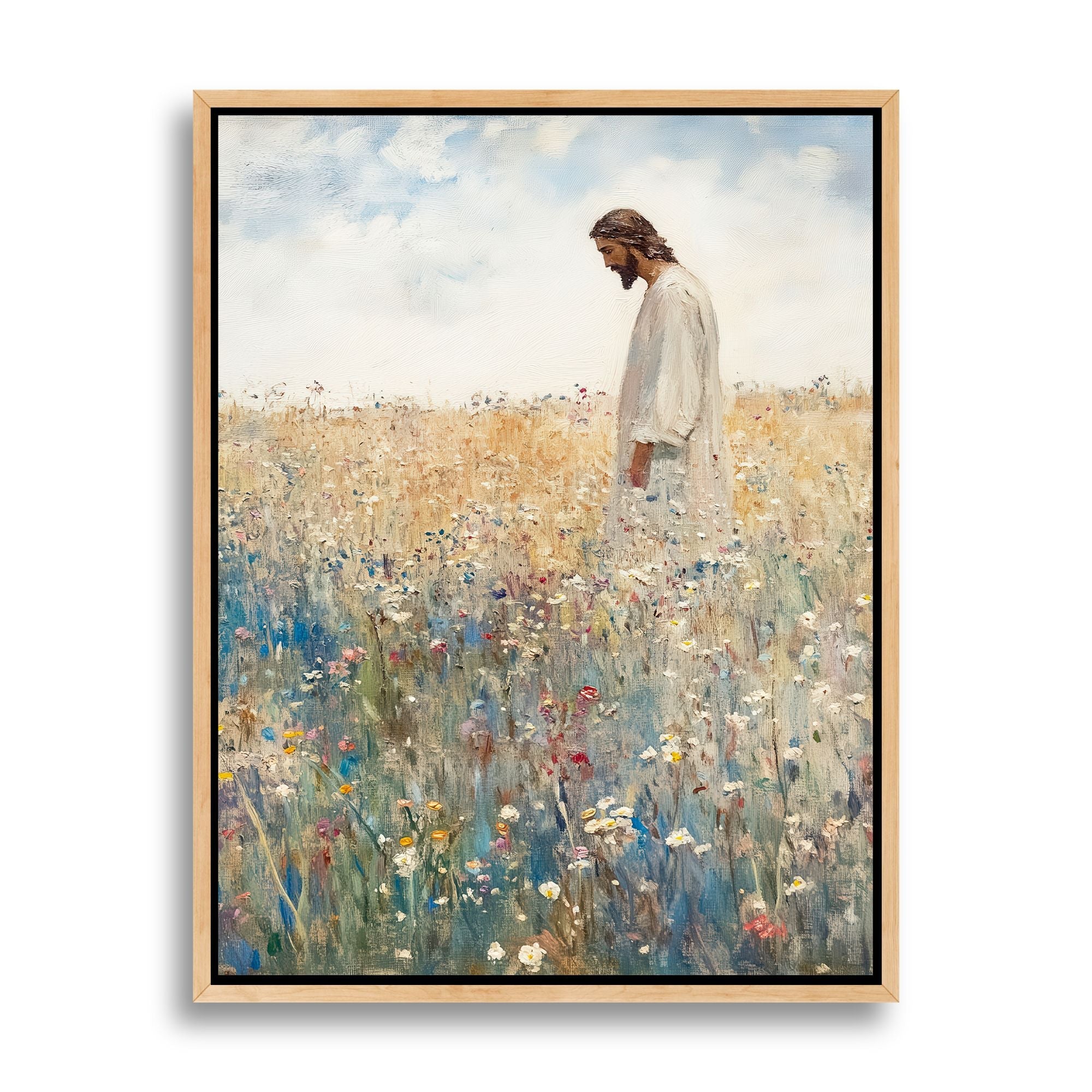 Jesus Leaves The 99 - Canvas