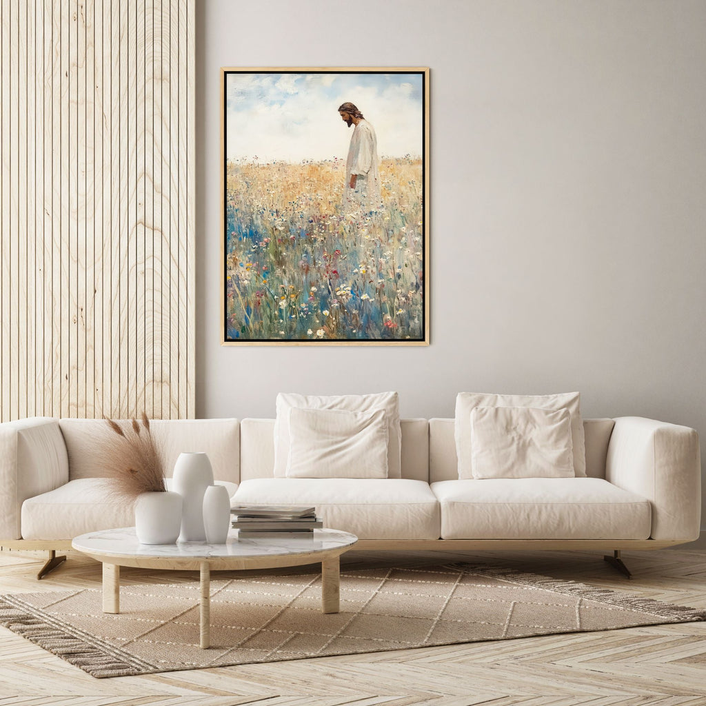 Jesus Leaves The 99 - Canvas