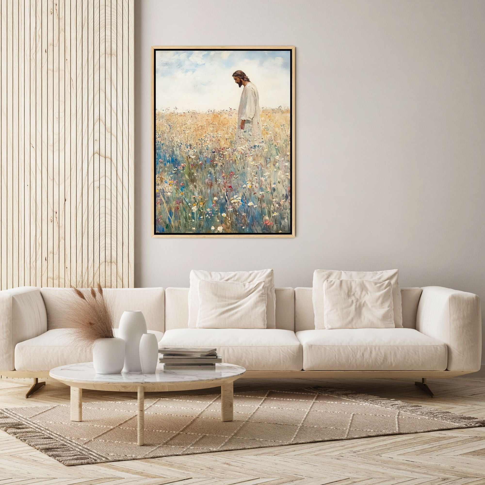 Jesus Leaves The 99 - Canvas