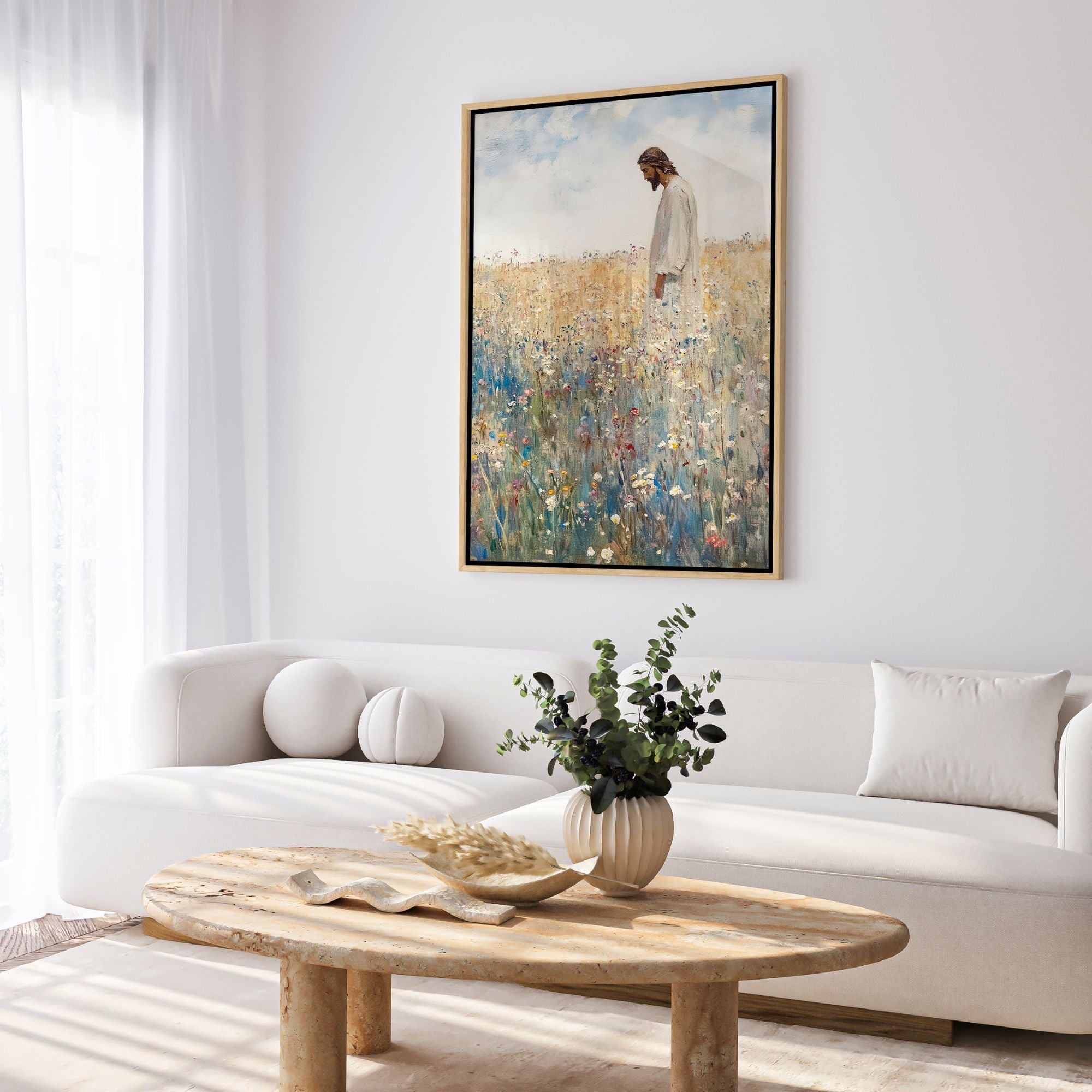 Jesus Leaves The 99 - Canvas