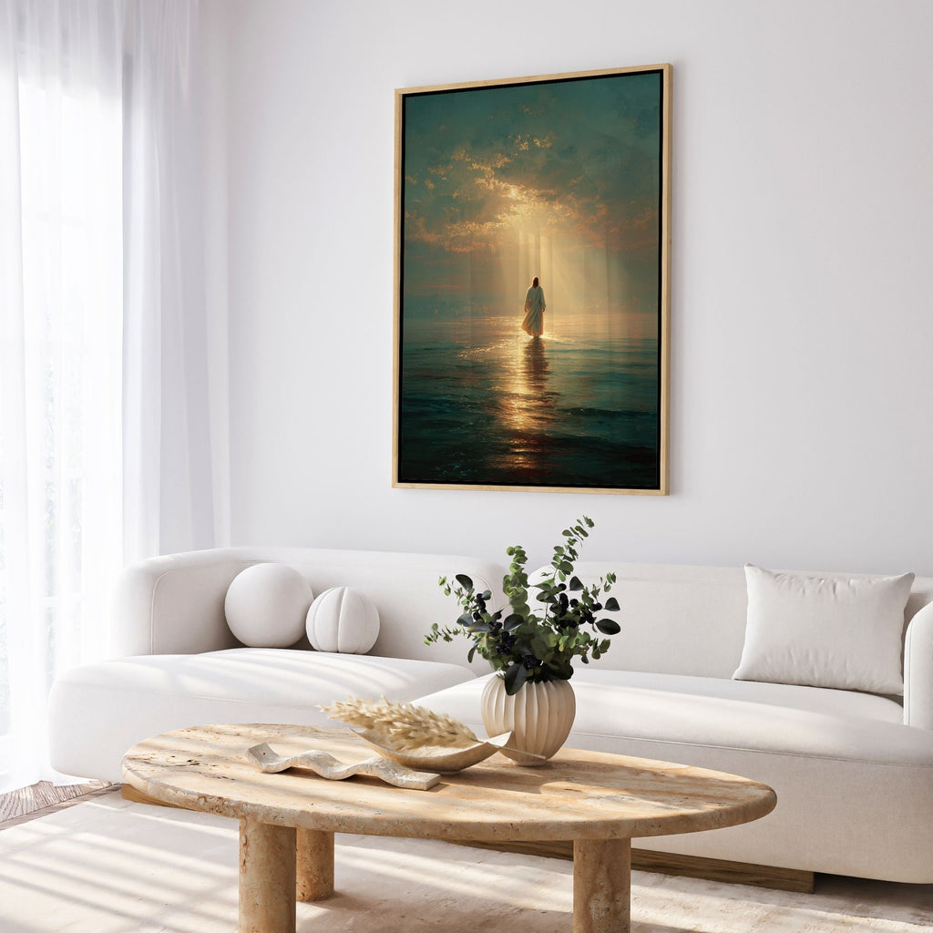 Jesus Walking on Water VII - Canvas