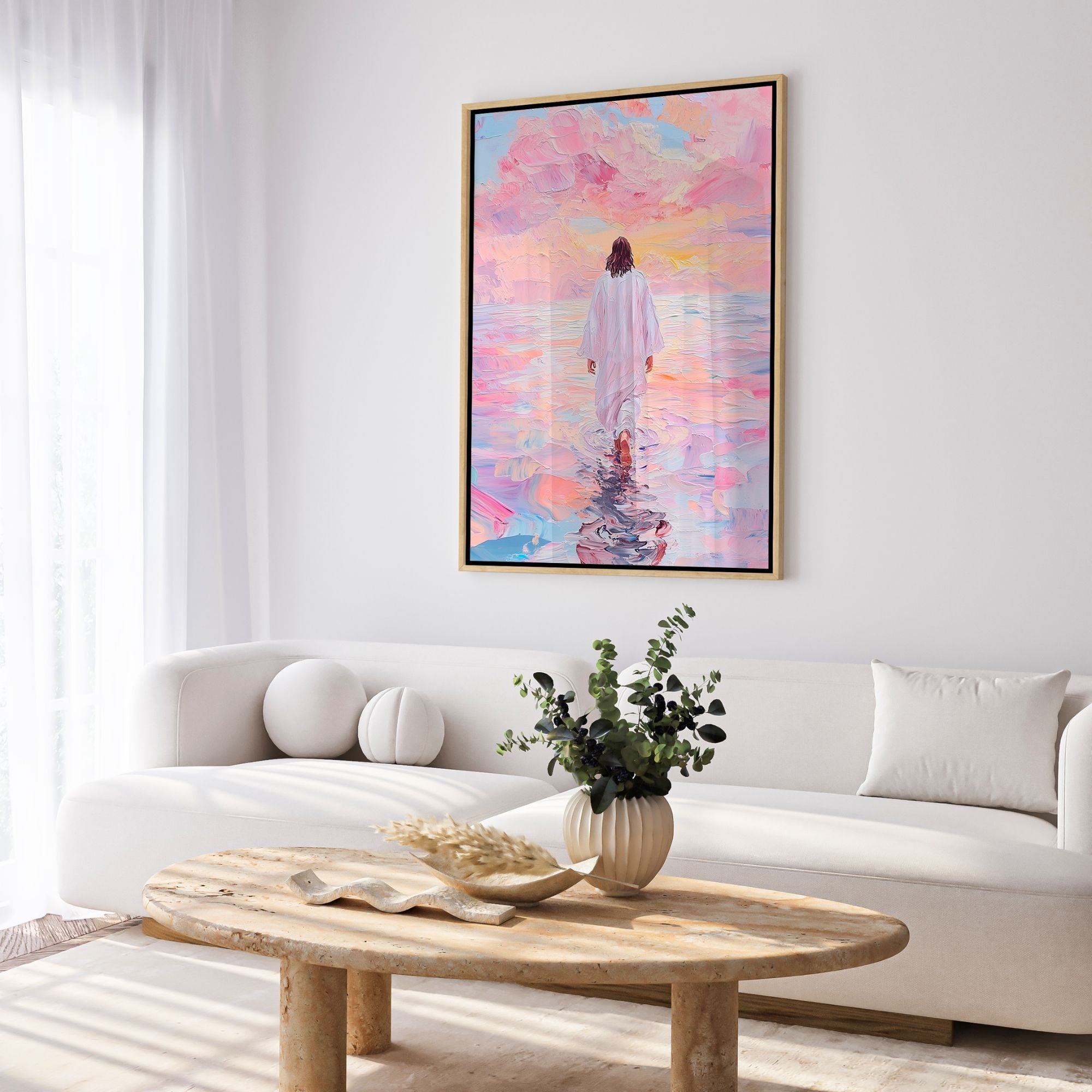 Jesus Walking on Water VI - Canvas