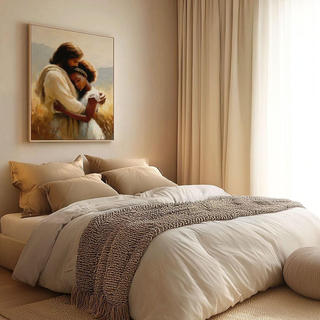 Jesus Hugging a Woman III - Canvas