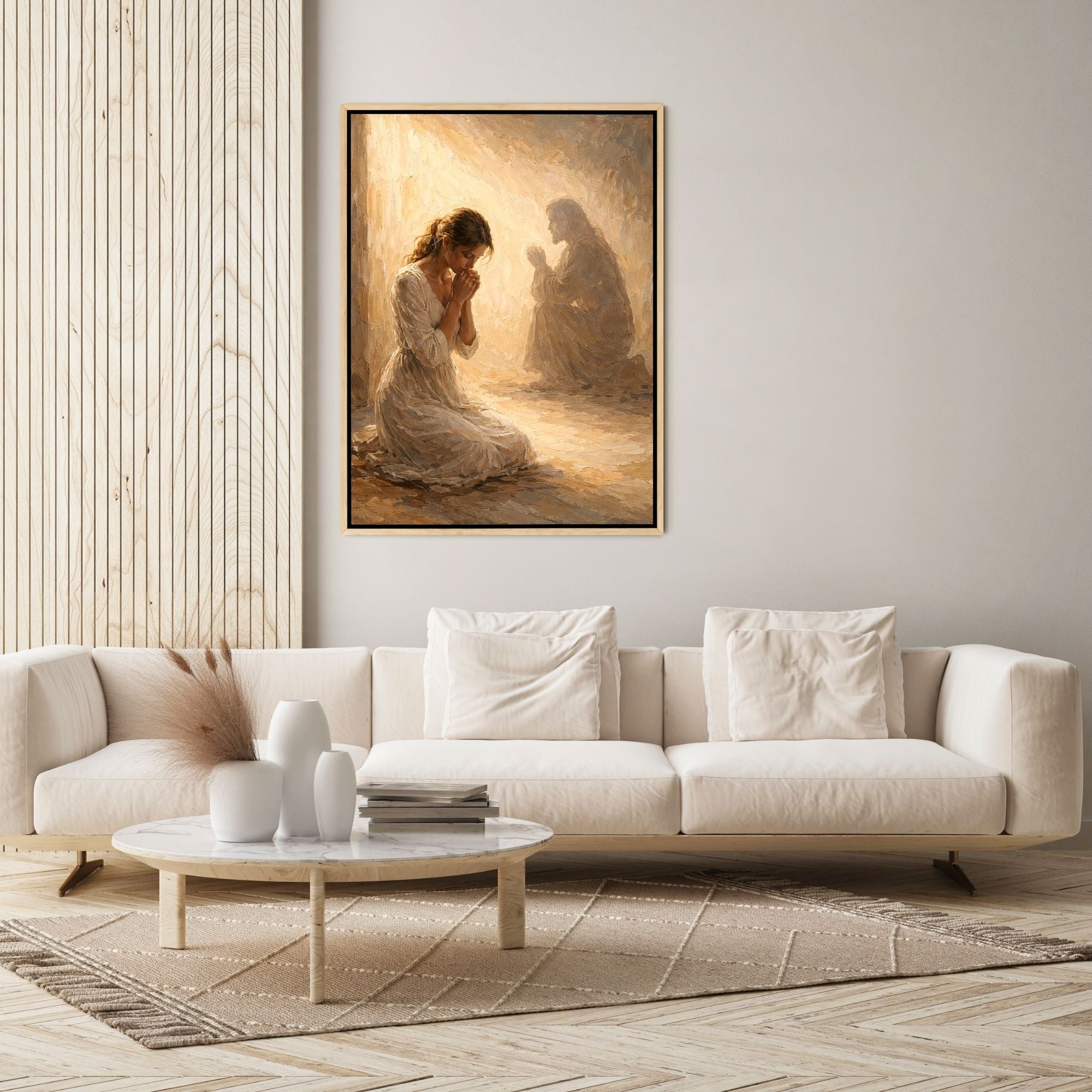 Jesus Prays With You - Canvas